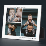 Create Your Own Father's Day Best Dad Ever 3 Photo Plaque<br><div class="desc">This design printed Minimal Personalized Add Your Own Custom 3 Photo Collage Plaque that can be customized with your text. Please click the "Customize it" button and use our design tool to modify this template. Check out the Graphic Art Design store for other products that match this design!</div>