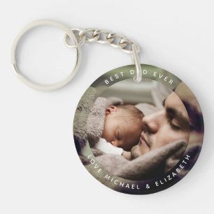 Create Your Own Father's Day Best Dad Ever Photo Keychain