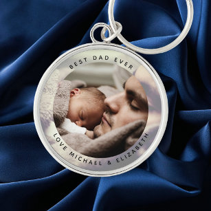 Create Your Own Father's Day Best Dad Ever Photo Keychain