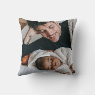 Create Your Own Father's Day Photo Throw Pillow