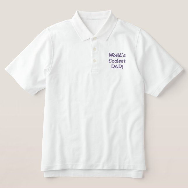 Create Your Own Fathers Day Polo Golf Shirts! (Design Front)