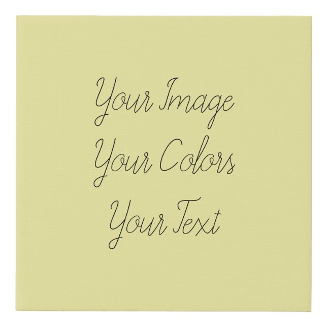 Create Your Own Faux Canvas Print (Front)