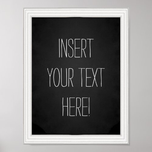 Create_Your_Own Faux Chalkboard Typography Poster