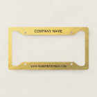 Create Your Own Faux Gold Licence Plate Frame