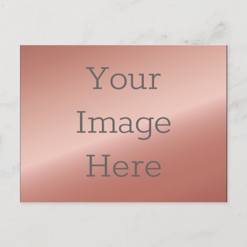 Create Your Own Faux Metallic Rose Gold Postcard