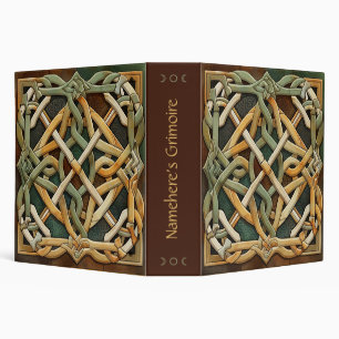 Create Your Own Faux Stone Celtic Knotwork 3 Ring Binder