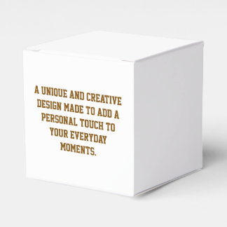 Create Your Own Favor Box