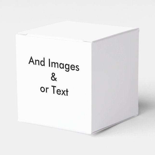 Create Your Own Favor Box (Front Side)