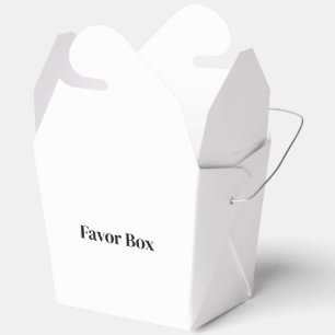 Create Your Own Favor Boxes