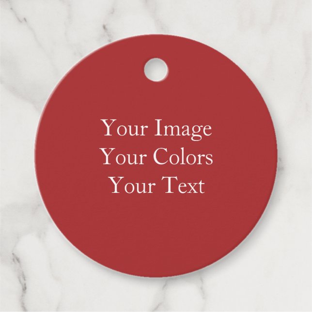 Create Your Own Favor Tags (Front)