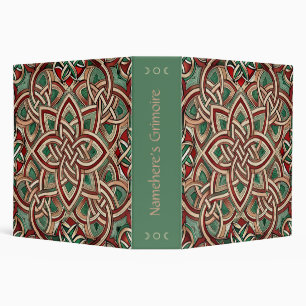 Create Your Own Festive Yule Celtic Knotwork 3 Ring Binder