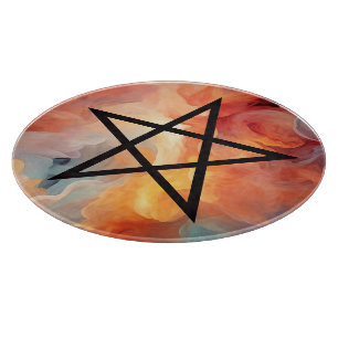 Create Your Own Fiery Alcohol Ink Smoke Cutting Board