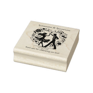 Create Your Own Filigree Roses Dance Handfasting Rubber Stamp