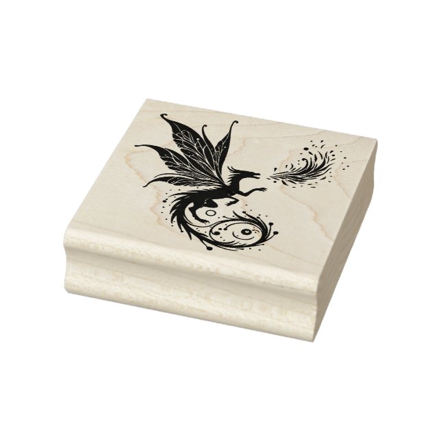 Create Your Own Fire Breathing Fairy Dragon Rubber Stamp (Stamp)