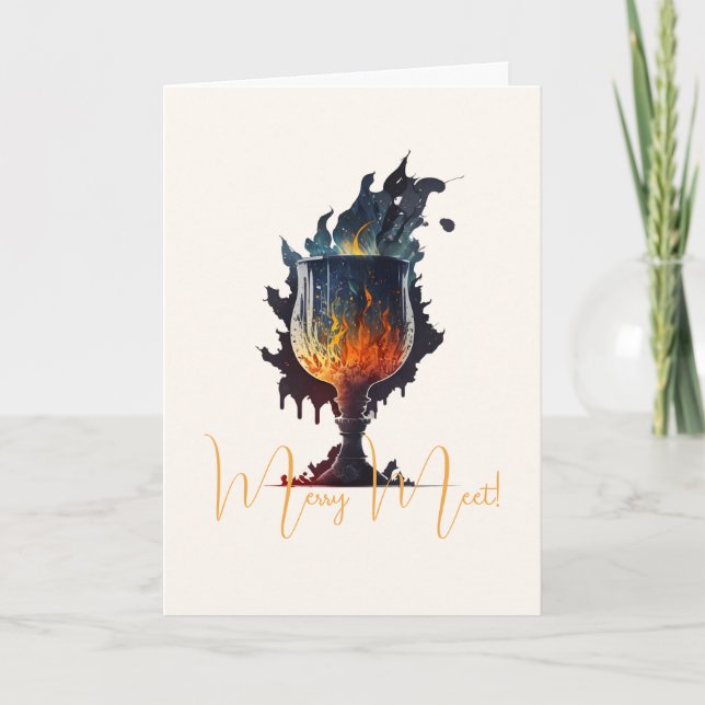 Create Your Own Fire Chalice Card (Front)
