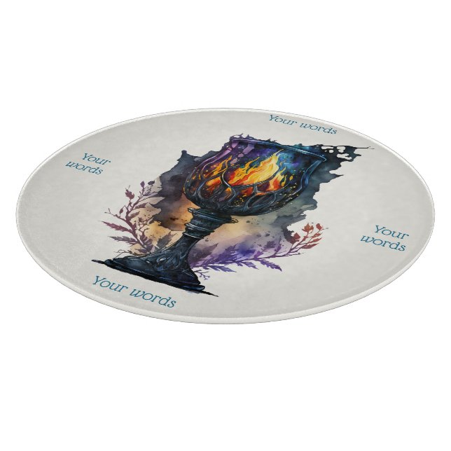 Create Your Own Fire Chalice Cutting Board (Corner)