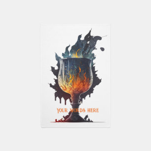 Create Your Own Fire Chalice Rug