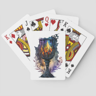 Create Your Own Fire Goblet Poker Cards