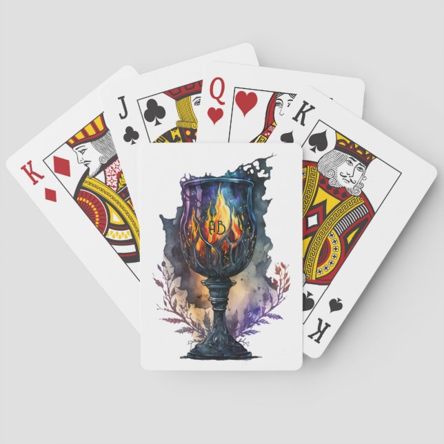 Create Your Own Fire Goblet Poker Cards