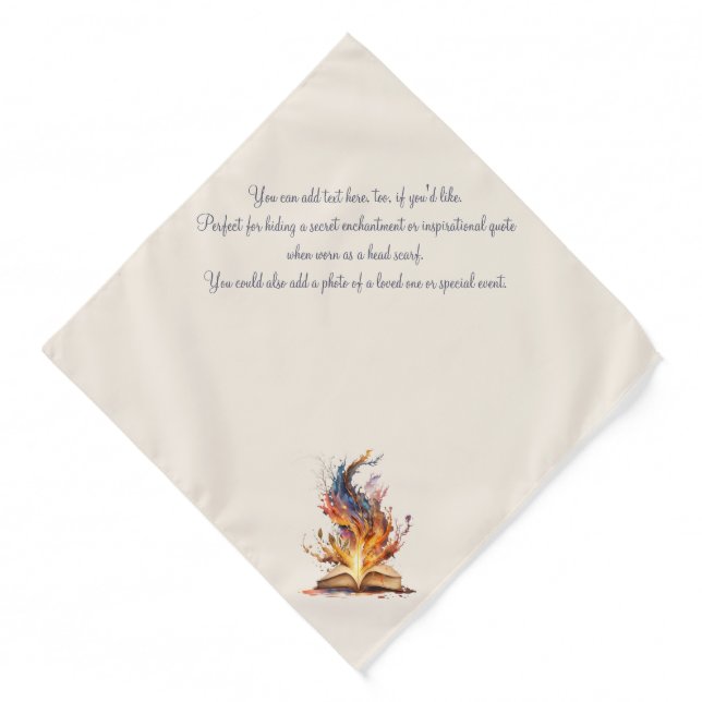 Create Your Own Fire Grimoire Bandana (Front)