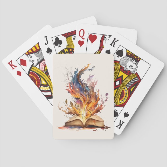 Create Your Own Fire Grimoire Poker Cards (Back)