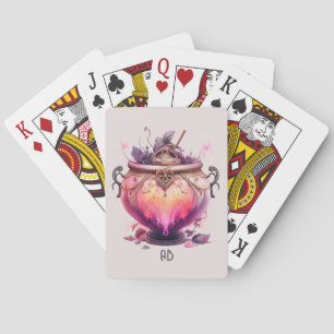 Create Your Own Fire Potion Cauldron Poker Cards