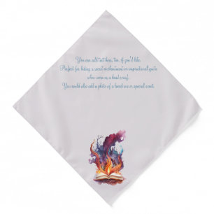 Create Your Own Fire Spell Book Bandana