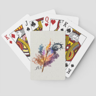Create Your Own Fire Wand Poker Cards