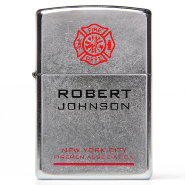Create Your Own Firefighter Name Zippo Lighter
