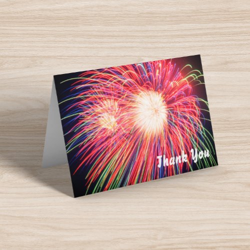 Create Your Own Fireworks Photo Thank You