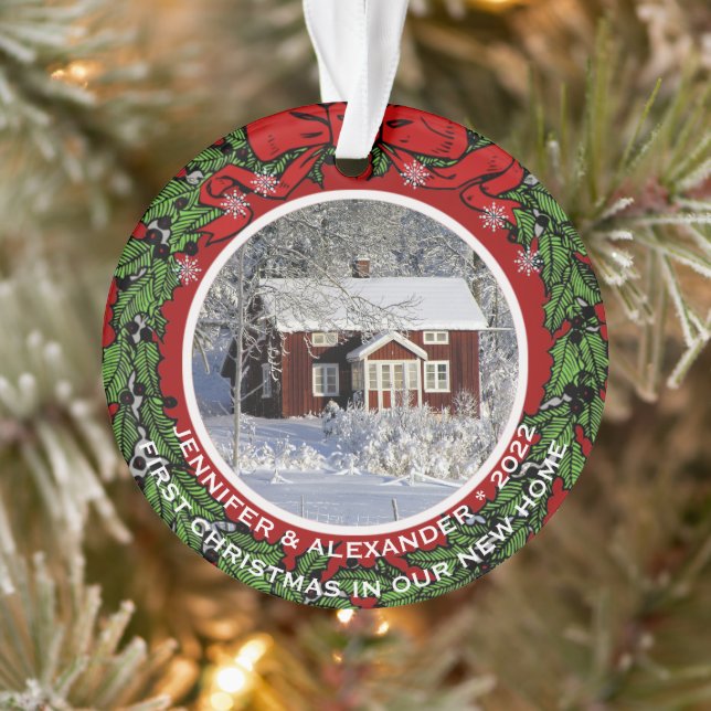 Create your own First christmas in our new home Ornament (Tree)