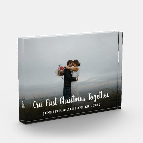 Create your own First Christmas together Photo Block