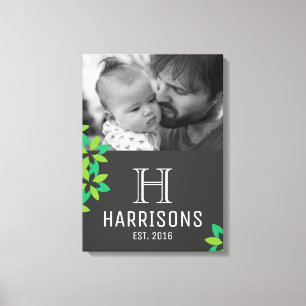 Create Your Own First Father's Day Photo Canvas Print