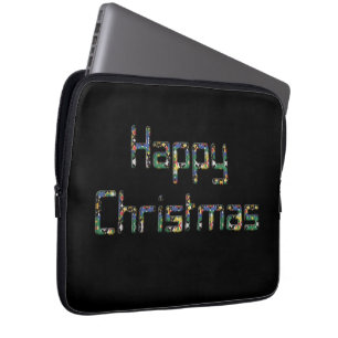 Create Your Own First Happy Christmas Laptop Sleeve