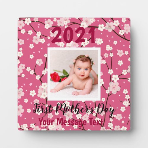 Create Your Own First Mothers Day Custom Photo Plaque