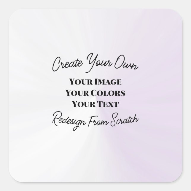 Create Your Own Flat Card Square Sticker (Front)