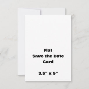 Create Your Own Flat Save The Date Card