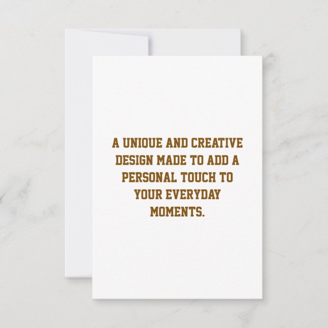 Create Your Own Flat Save The Date Card (Front)