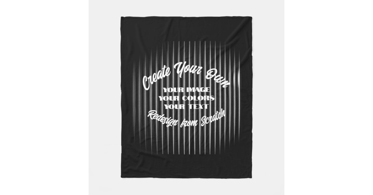 Create Your Own Fleece Blanket Zazzle