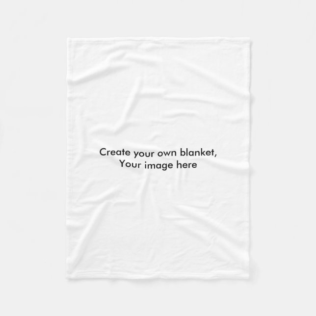 Create your own fleece blanket, add your image (Front)