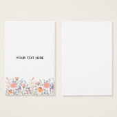 Create Your Own Floral (Front & Back)