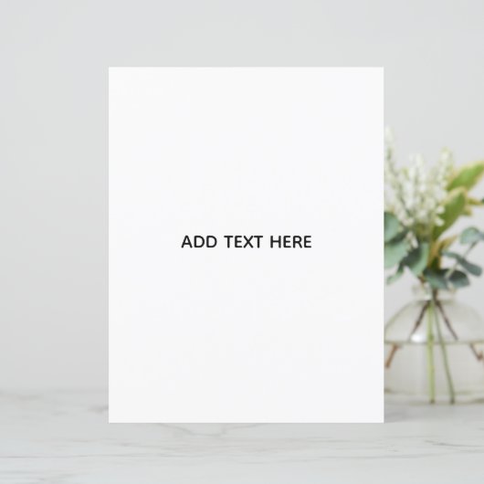 Create Your Own Floral  (Standing Front)