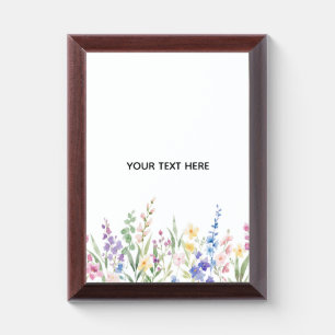 Create Your Own Floral Award Plaque