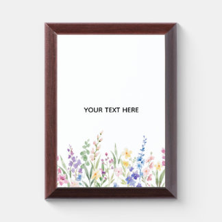 Create Your Own Floral Award Plaque