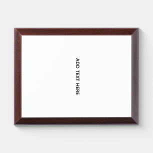 Create Your Own Floral  Award Plaque
