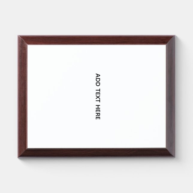Create Your Own Floral  Award Plaque (Horizontal)