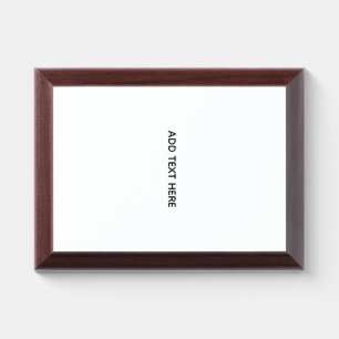 Create Your Own Floral  Award Plaque