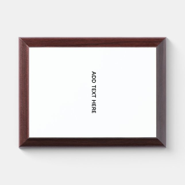 Create Your Own Floral  Award Plaque (Horizontal)