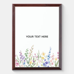 Create Your Own Floral Award Plaque