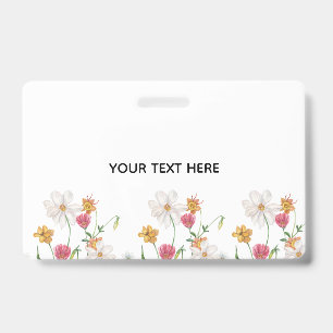 Create Your Own Floral  Badge